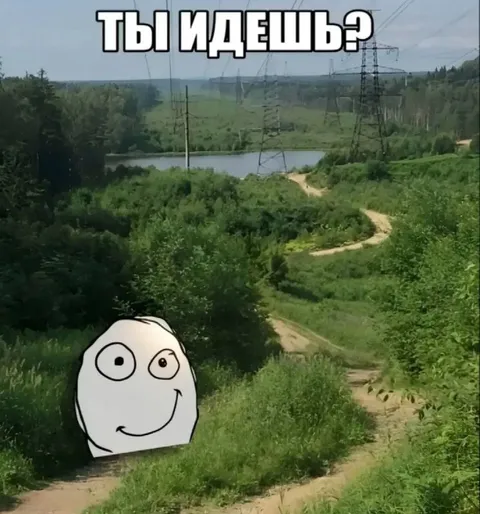 Ты идешь по тропинке?