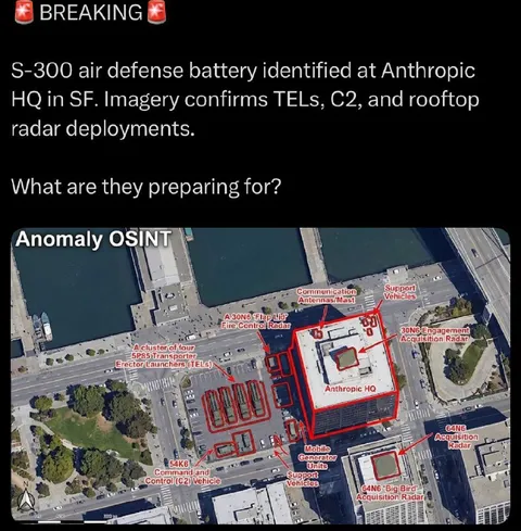 Anthropic HQ Air Defense Alert