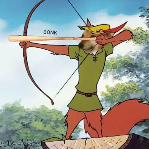 Лис Робин Гуд говорит BONK