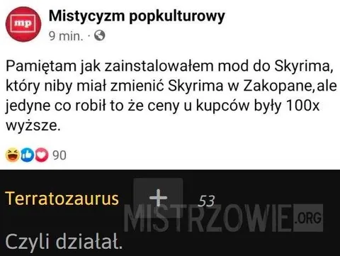Mod do Skyrima w Zakopanem