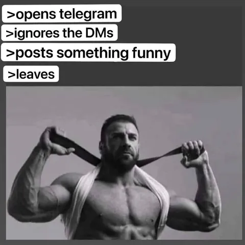 Opens Telegram and Leaves