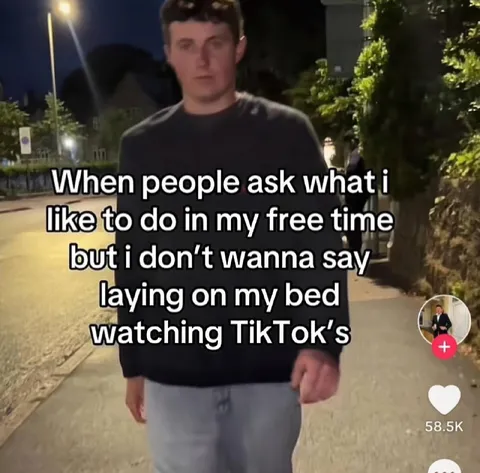 Laying in Bed Watching TikToks