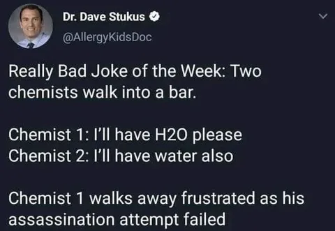 Chemist Water Assassination Joke