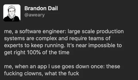 Software Engineer Hypocrisy