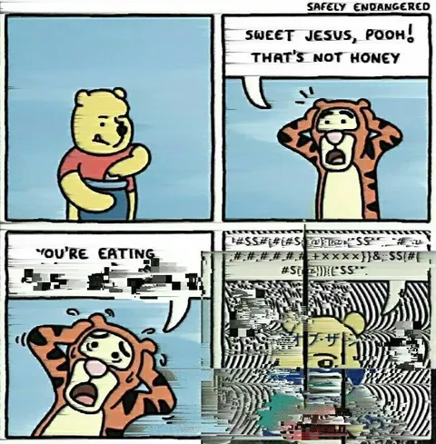 Pooh Eats Something Horrible