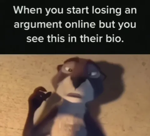 Losing an online argument