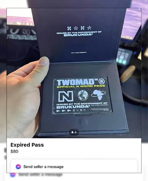 Expired Official N-Word Pass