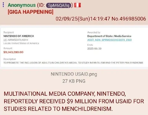 Nintendo USAID Infanticide Study