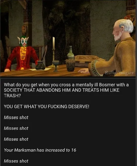Bosmer Deserves What He Gets