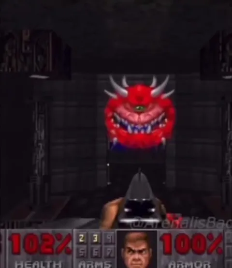 Doomguy Faces the Boom Boom Pow