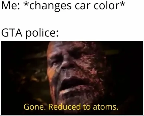 GTA Police Changes Car Color