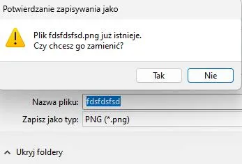 Nie zapisuj tego pliku