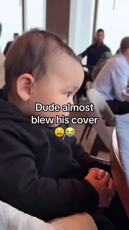 Baby Almost Blows His Cover