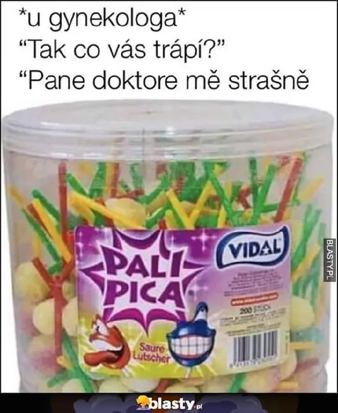 U gynekologa a pálivé lízátko