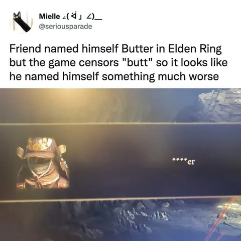 Elden Ring Butter Name Censor