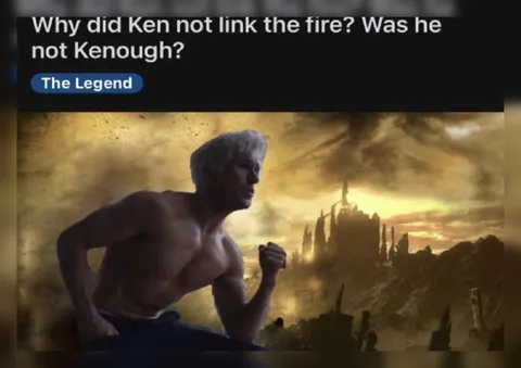 Kenough Links the Fire