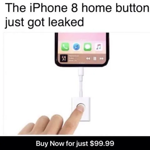 Leaked iPhone 8 Home Button