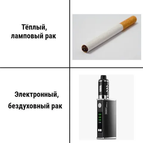 Тёплый и электронный рак