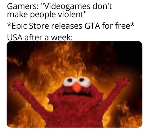 Elmo in Fire After GTA Release