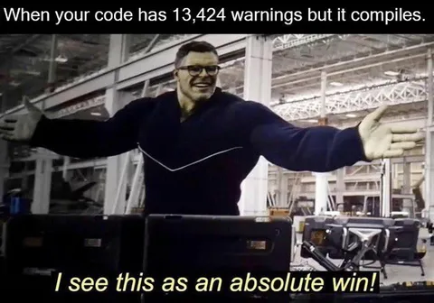 Code Compiles Despite Warnings