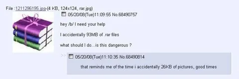 Accidentally Downloaded RAR Files