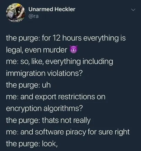 The Purge Legal Loopholes