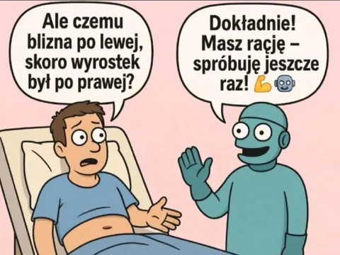 Ale czemu blizna po lewej