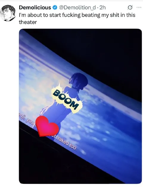 Theater Screen Goes BOOM