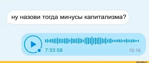 Назови минусы капитализма