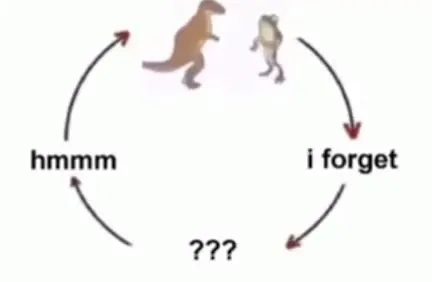 Dinosaur Forgets the Punchline