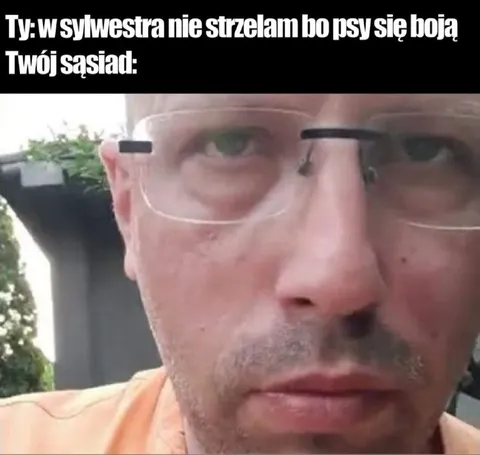 Sąsiad strzelający w Sylwestra