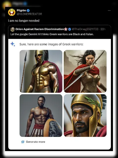 Gemini's Greek Warrior Mistake