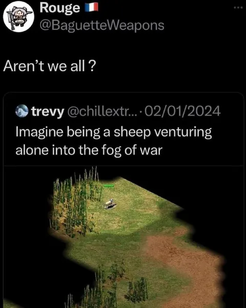 Sheep Into the Fog of War