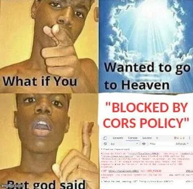 Blocked by CORS Policy Heaven