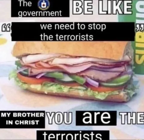 My Brother in Christ, You Are the Terrorists