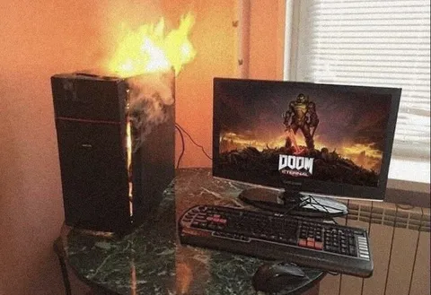 Gaming PC on Fire
