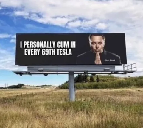 Elon Musk Tesla Billboard Joke