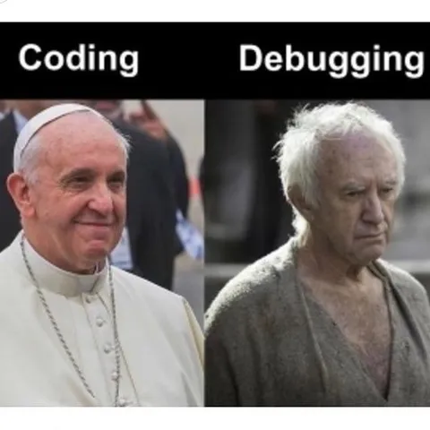 Coding Versus Debugging