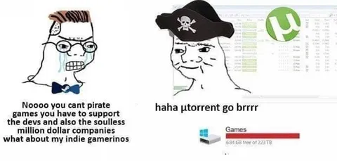 Indie Gamer Pirate Hypocrisy