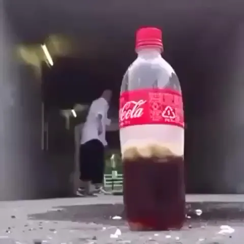 Coca-Cola Bottle Explodes