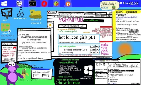 Chaotic Windows 8.1 Desktop