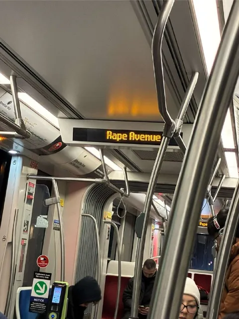 Rape Avenue Subway Sign