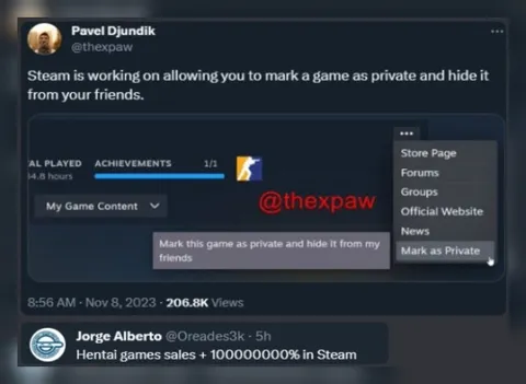Steam Hides Hentai Games