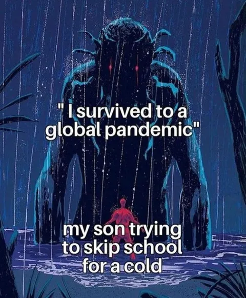 Survived Pandemic, Son Has a Cold