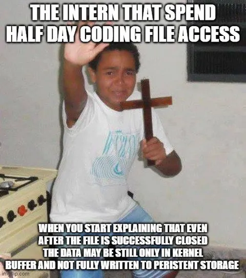 Intern Learns About File Persistence