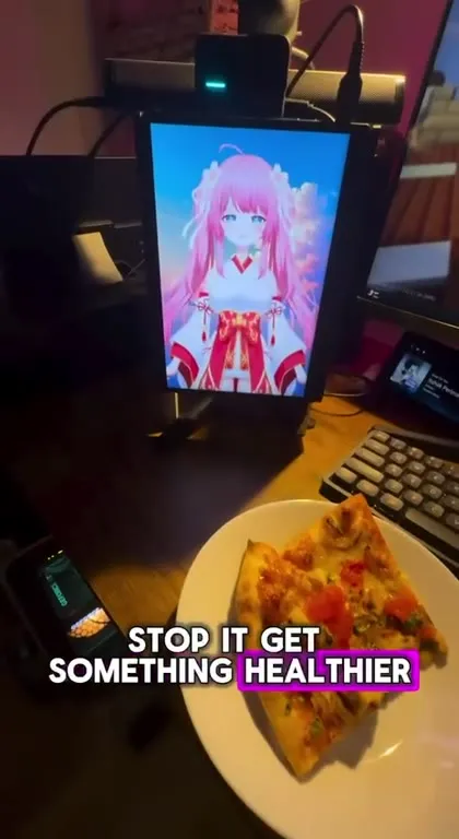 Anime Girl Rejects Pizza Dinner