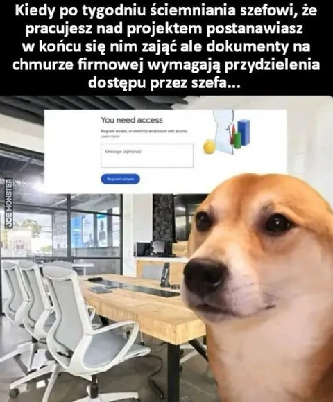 Szef musi przyznać dostęp