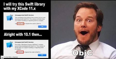 Swift Library vs Xcode Versions