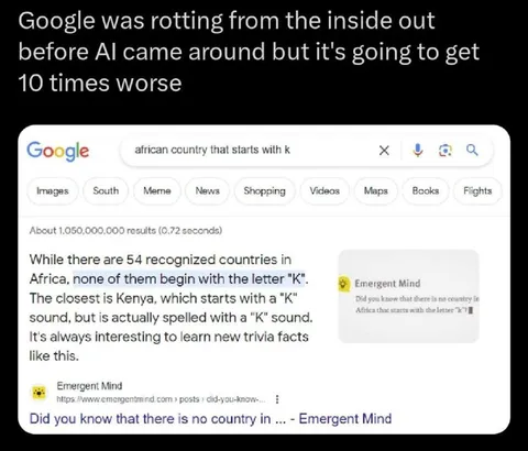 Google Search Makes Things Worse