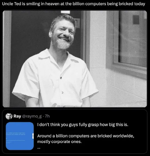 Uncle Ted Enjoys Bricked Computers